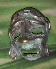 Maske Bronze römische/griechische Replik Theatermaske Tragödie Patina