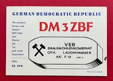 DDR Bergbau QSL AK Funk Karte