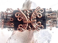 Kupfer Armreif mit Turmalin