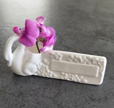 Tischdekoration Tischkarten Aufsteller Porzellan Schwan Namenskarten selten Vase
