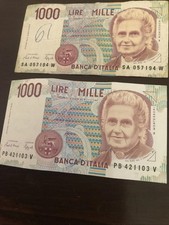 Italien Banknote Geldschein