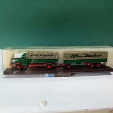 Brekina Modell 1:87 Nr. 74505 Büssing Hängerzug "Fendt Dieselross" neu in PC-Box