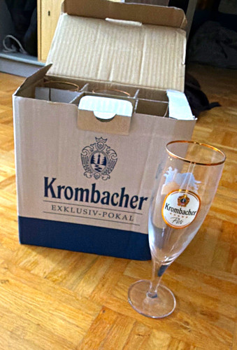 Krombacher pils bierglas - krombacher,