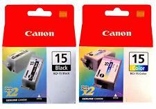 original Canon BCI-15 Color, BCI-15 Black, Canon I70, I80, iP90, iP90v, Canon 15