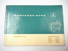 Mercedes Benz OM 314 346 352 355 360 Industriemotor Betriebsanleitung 1986