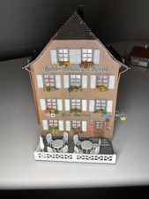 FALLER 415 Hotel Krone Restaurant H0 mit Biergarten gebaut u. sauber geklebt.  