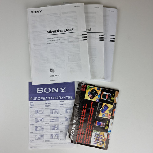 Sony mds jb920 original - sony,