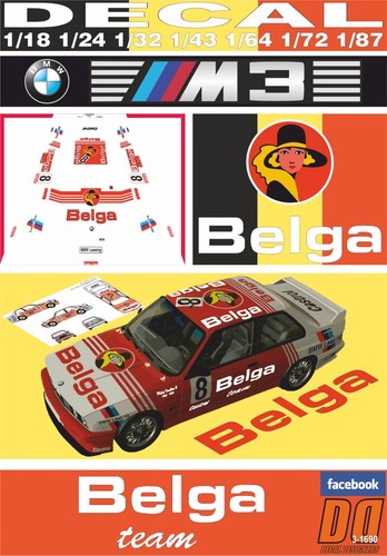 Decal bmw belga team - decal,
