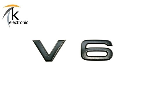 Audi emblem schwarz matt - audi, v6