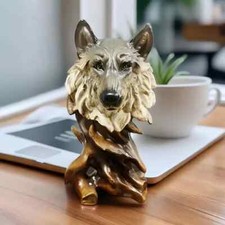 Wolf Figur Majestätisch | Wolf Figur Statue Dekoration Ornament Skulptur Figure