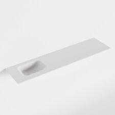 waschtisch einbau mineralwerkstoff LEX 120 cm becken links weiß F51126Talc