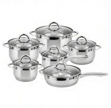 12-tlg Topfset Aus Edelstahl