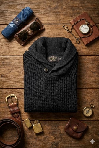 Vintage double rrl rollkragen - vintage,