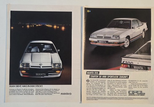 Opel manta werbebilder - werbebilder, 80er