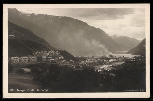 Odda hardanger ortsansicht - odda,