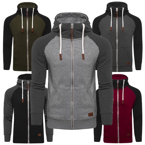Herren raglan sweatjacke - raglan,