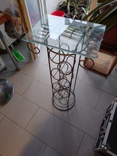 Weinregal aus Metall fur 8 Flaschen Mit Glaselement Plattform