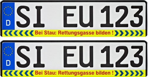 Bicolor zwei kennzeichenhalter - bicolor,