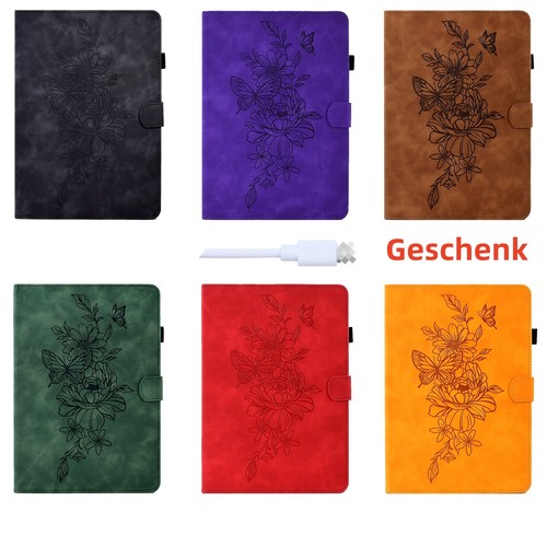 Leder blumen schmetterlinge - leder,