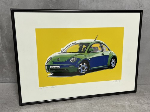 Popart grafik new beetle - grafik, vw