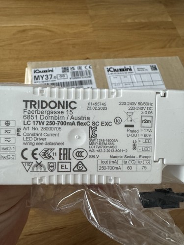Tridonic 17w 250 - tridonic, lc