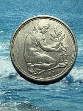 1 X 50 Deutsche Pfennigs, 1976, F .  Bundesrepublik Deutschland Umlaufmünz.