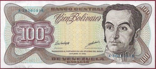 Venezuela 100 bolivares - venezuela,