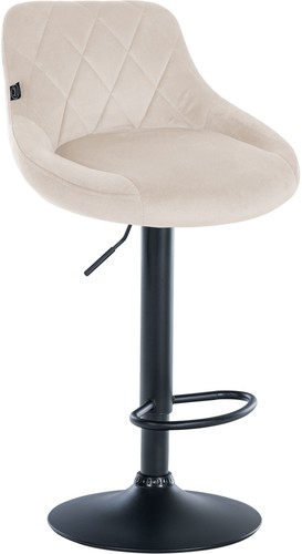 Barhocker lazio samt creme - barhocker,