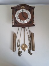 Wanduhr "Tempus Fugit" ZentRa  Vintage Pendeluhr mit Gewichten und Glockenspiel