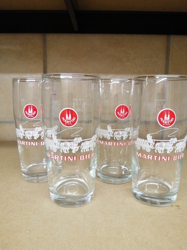 Martini bier glas - martini, 4x