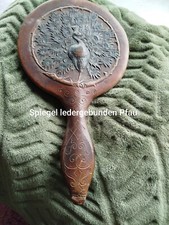 Spiegel ledergebunden Vintage 