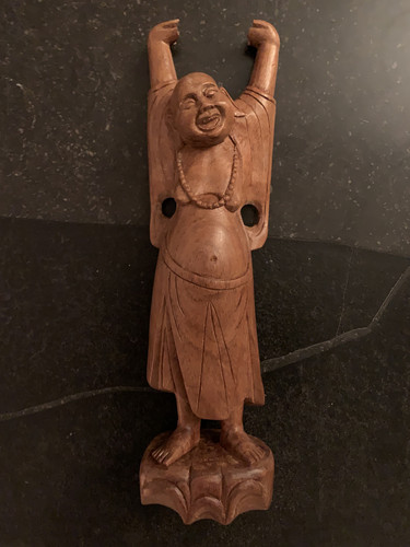 Lachender buddha voller glück - buddha,