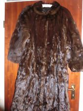 KITZBÜHEL NORKA QUALITY MINK USSR SCHWARZ-BRAUN SAMT Nerz 6000E SAUMWEITE 180cm