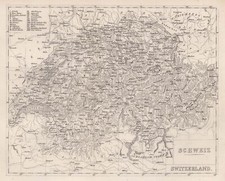 Schweiz Original Stahlstich