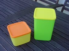 Tupperware,  2 Aufbewahrungsdosen, 1x1 liter und 1x 2,2 liter, bunt, sehr gut