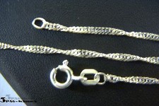 SCHÖNE SINGAPURKETTE 925 SILBER * 50 cm  1 , 6 mm * SINGAPUR KETTE SILBERKETTE