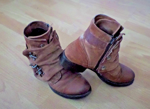 Damen boot braun rau - damen-boot,, rau-
