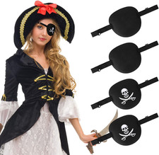 Augenklappe Pirat, 4 Stück