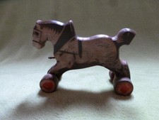 altes Geveco Holz  Pferd