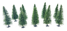 10 Stück Tannen Bäume Modelleisenbahn Modellbahn 8,6 cm Spur N TT H0