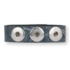 Noosa Amsterdam Armband für 3 Chunks, Embossed Blue, Größe S