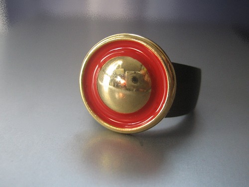 Moderner knopfaufsatz rot - -, /