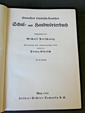 Alter Stowasser : Lateinisch - Deutsches Schulwörterbuch von 1938