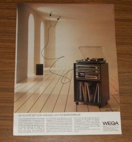 Seltene werbung vintage wega - seltene,