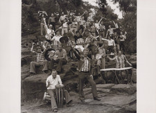 Gunter Noris Band Foto Original Schwarz und Weiß Presse Promo Circa 1970's