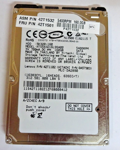 Hitachi 160gb - hitachi,