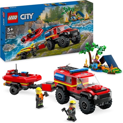 Lego city feuerwehr lkw 4x4 - lego, feuerwehr-lkw