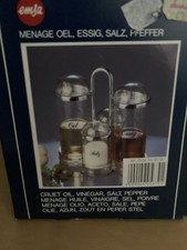 Menage Set Essig Öl Salz