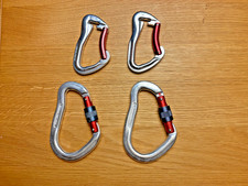 Sicherungskarabiner für Sportklettern (2x HMS, 2x normale Karabiner) - gebraucht