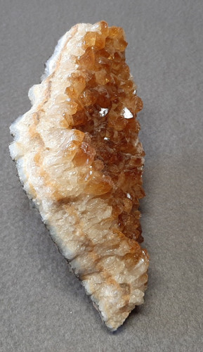 Orangencalcit kristallstufe - orangencalcit,